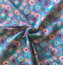 Load image into Gallery viewer, Painted floral on blue (K)