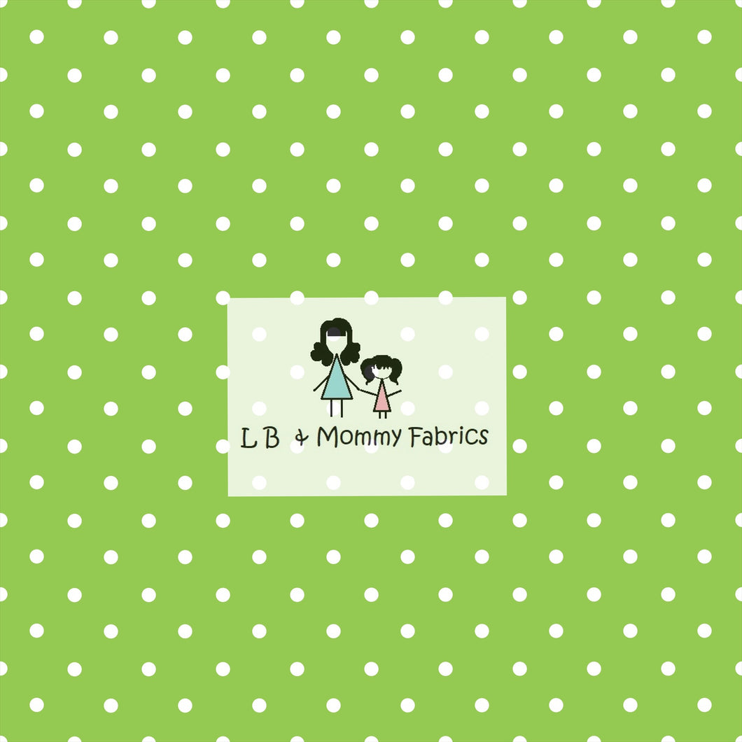 Bookworm:polka dots green