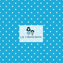 Load image into Gallery viewer, Bookworm:polka dots blue
