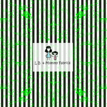 Load image into Gallery viewer, Green Splatter on stripes(P3)