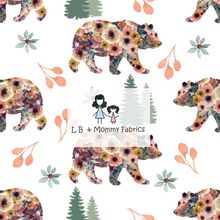 Load image into Gallery viewer, Floral Bear- white (EE)