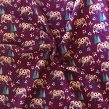 Load image into Gallery viewer, Floral Bear- maroon (EE)
