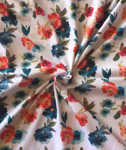 Load image into Gallery viewer, Watercolor Orange and blue Floral (WT)