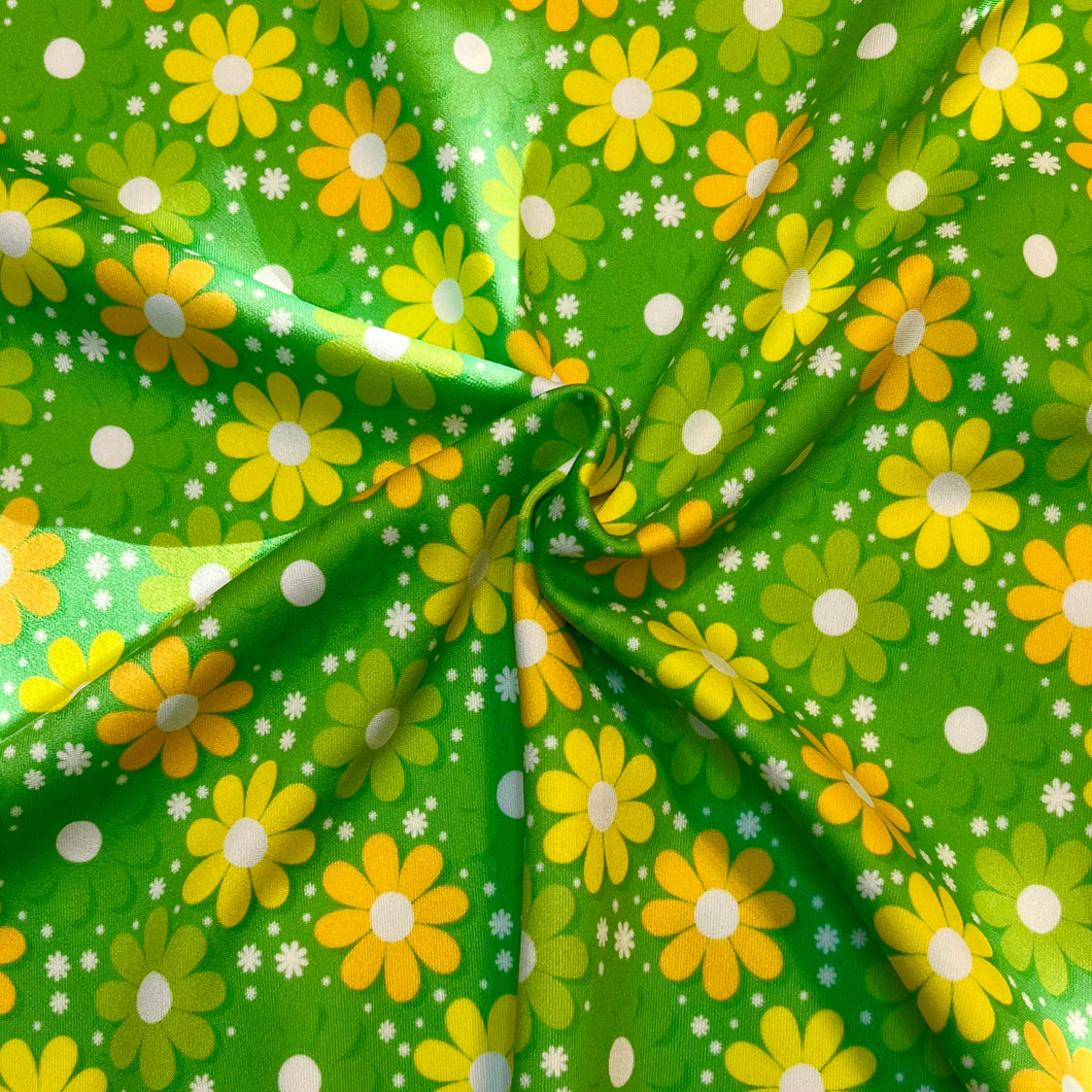 Green floral SCUBA