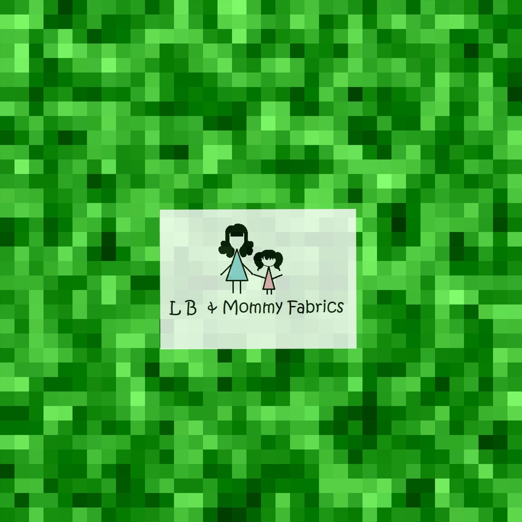 Pixelated game coordinate green