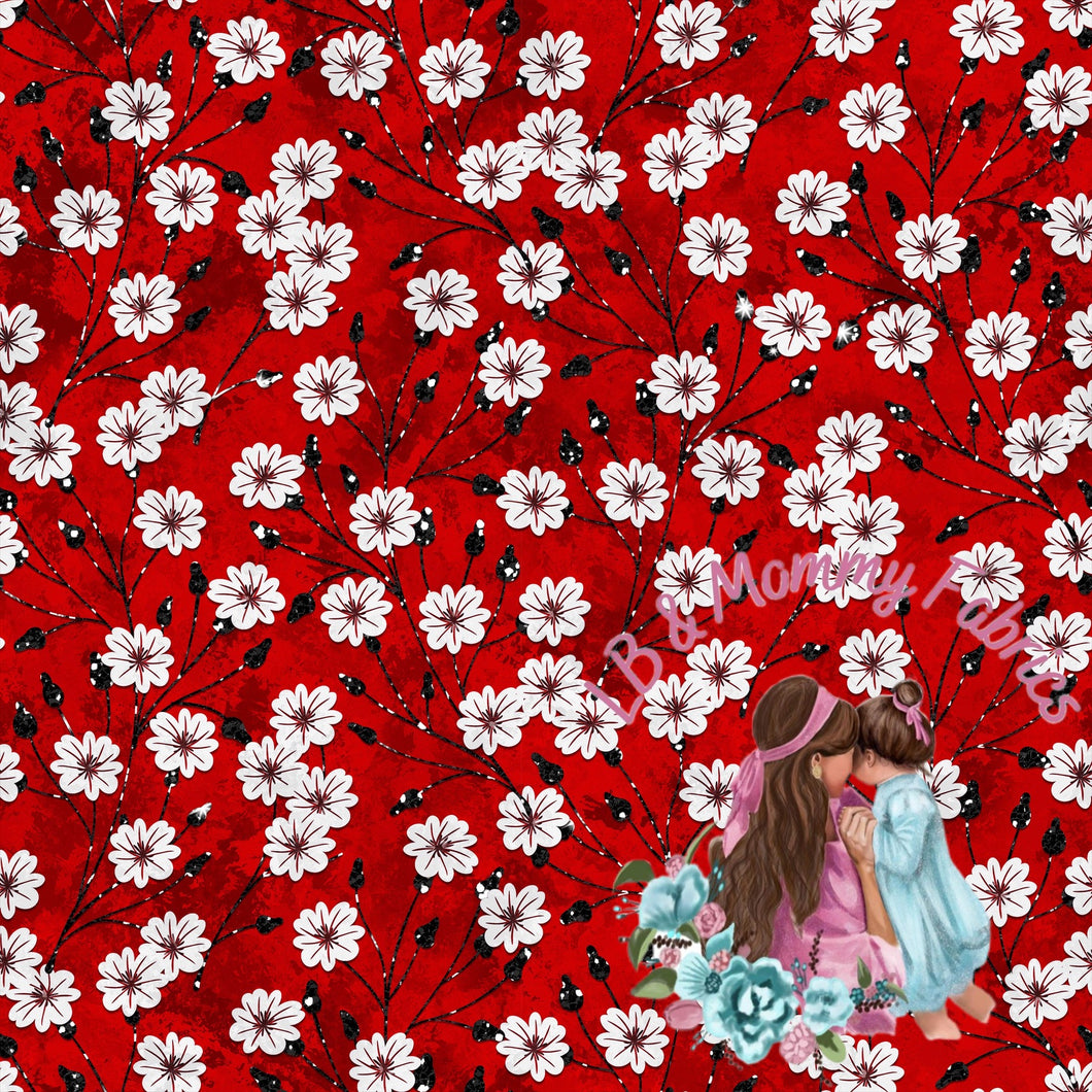 Lady Floral on red (EA)