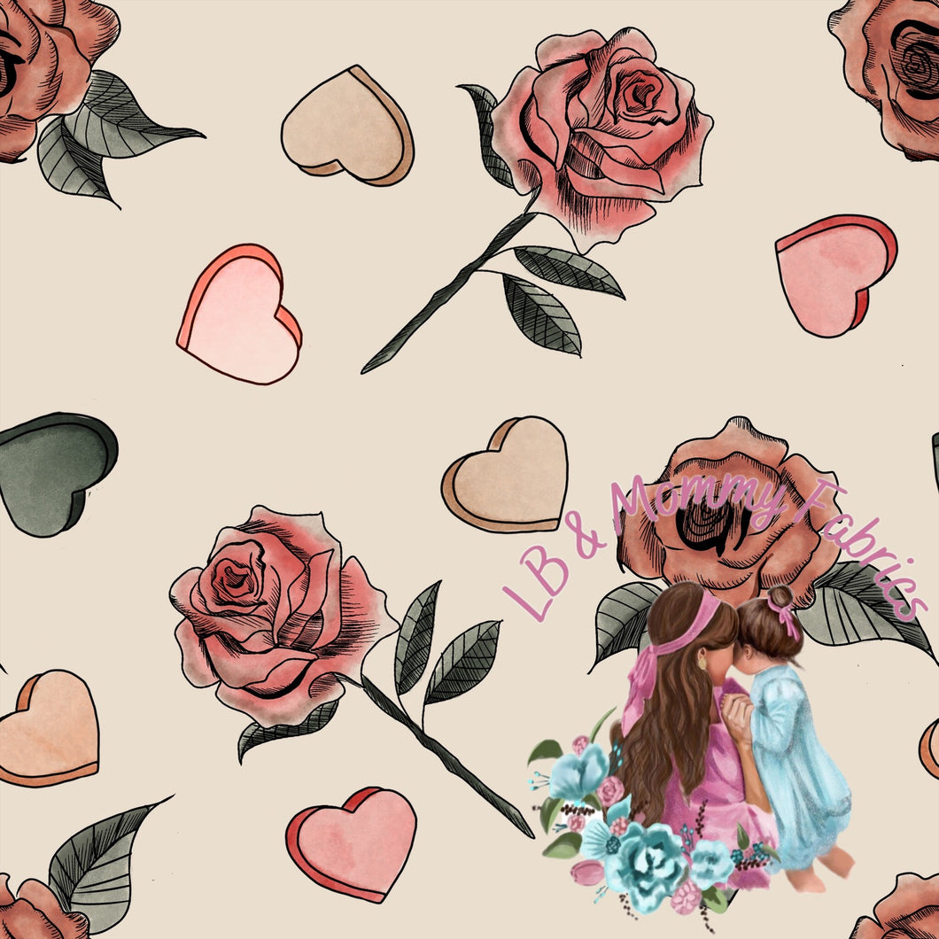 Boho valentine on tan(RR)