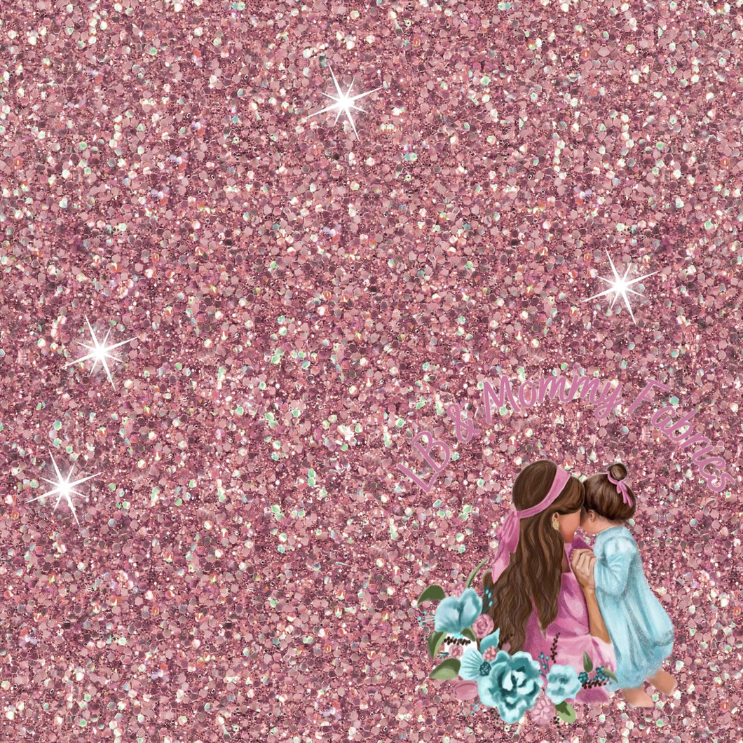 Winter Blush pink glitter