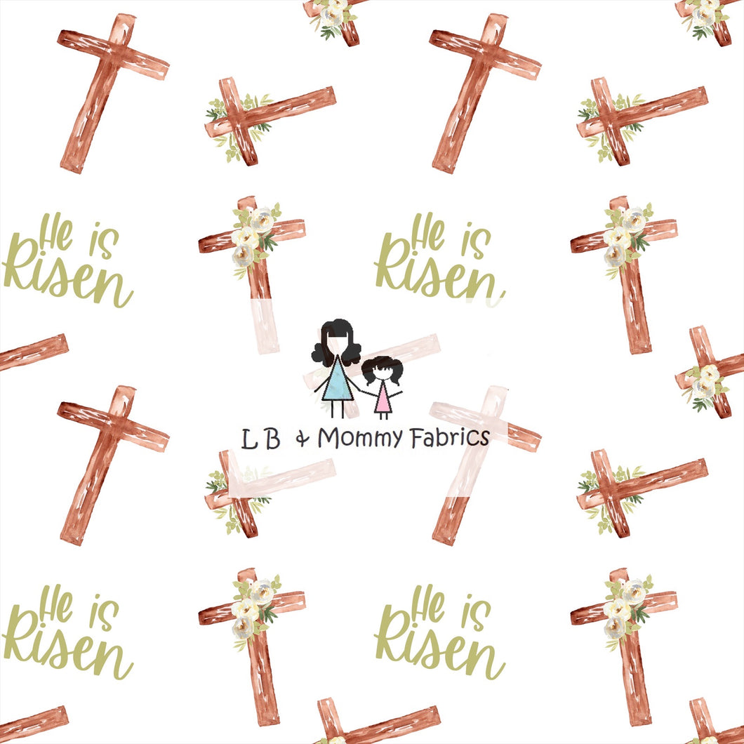 Floral Cross on white(PM)