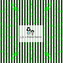 Load image into Gallery viewer, Green Splatter on stripes(P3)
