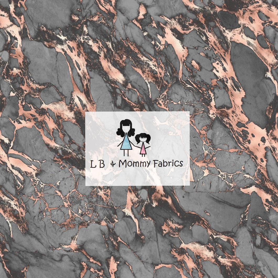 Grey and rose gold Marble