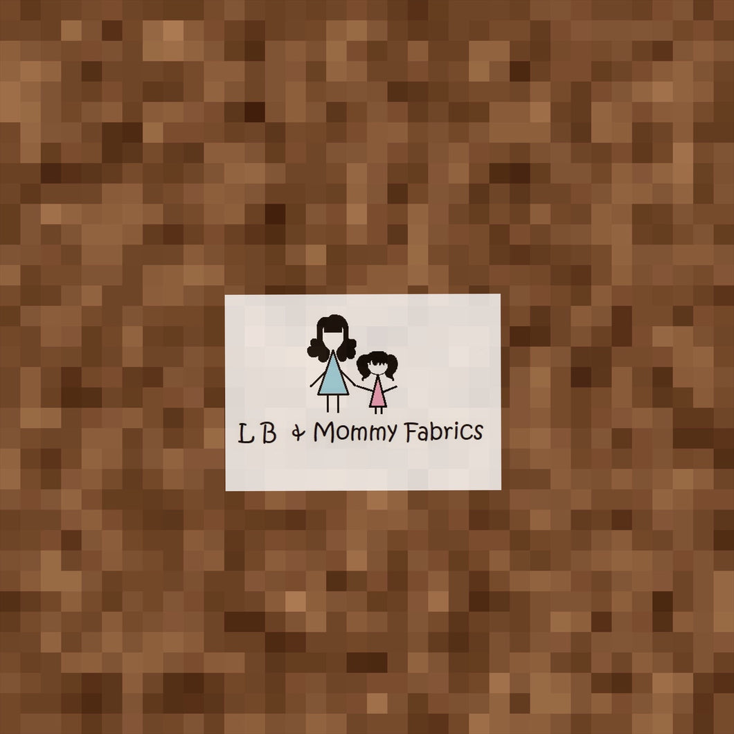Pixelated game coordinate brown