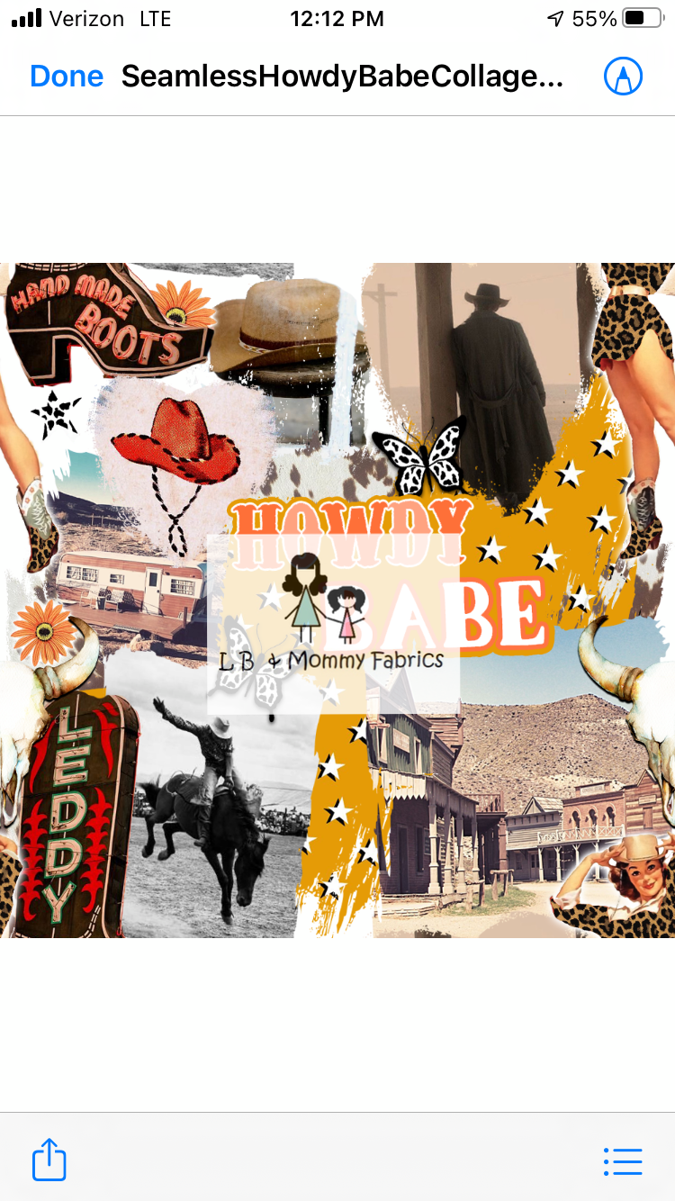 BLANKET-Howdy babe collage (RD)