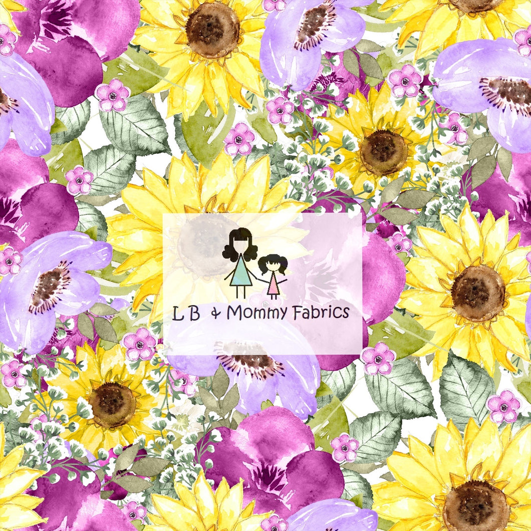 Purple and Sunflower Floral(KK)