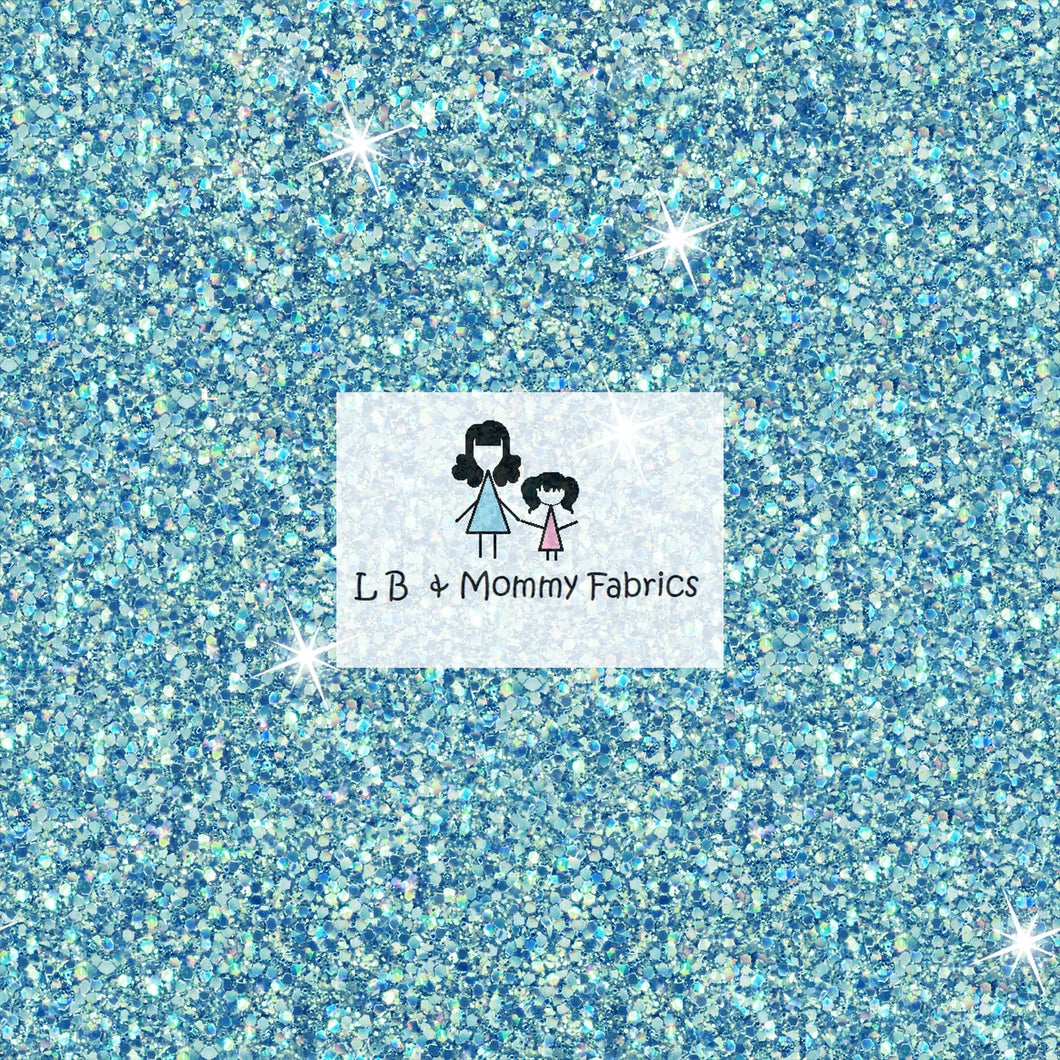 Winter blue glitter