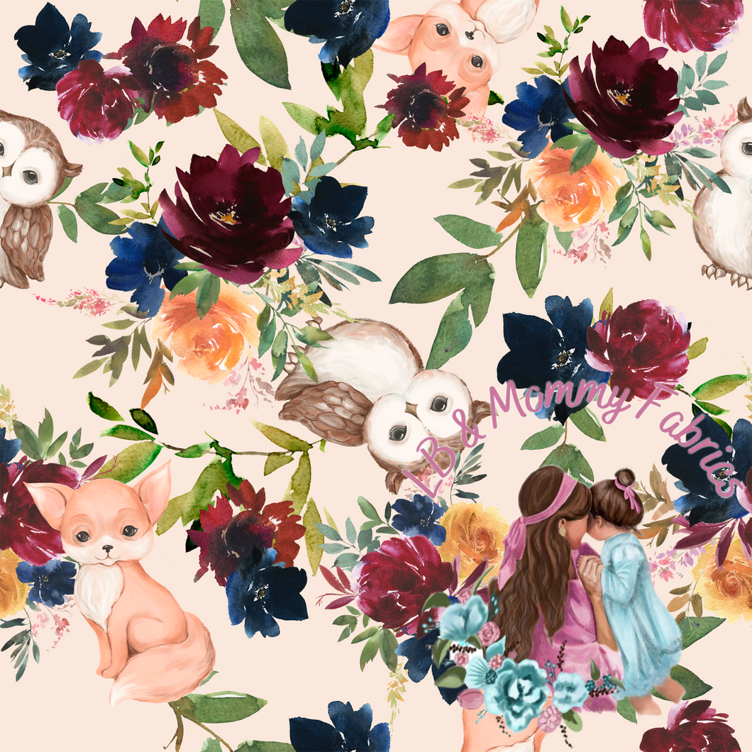 BLANKET-Floral owl (TM)